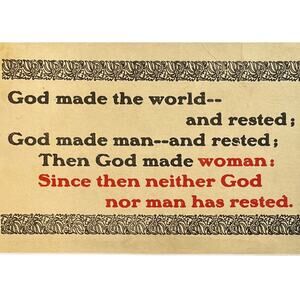 Antique 1910s Ephemera Postcard Humorous Series 603 Hot Shots Unposted See Pics